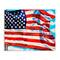 Stupell Industries Windblown American Flag Canvas Wall Art